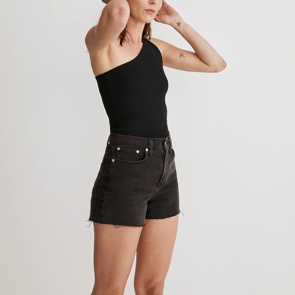 Madewell Black Jean Shorts